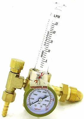 Argon CO2 Mig Tig Flow Meter Welding Weld Regulator Gauge Gas Welder CGA580 • $26.99