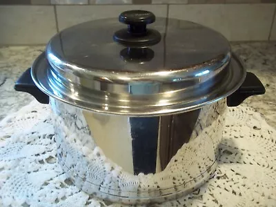 Lifetime Vintage 6 Qt Stainless Steel T304 Stock Pot & Lid Usa • $73