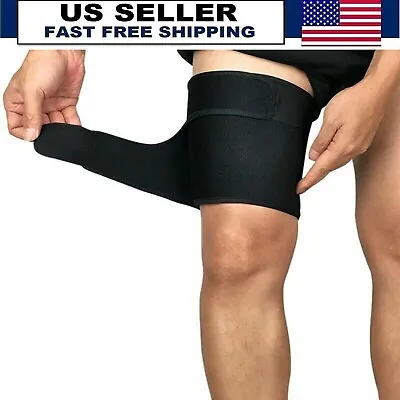 Adjustable Neoprene Thigh Brace Support Hamstring Upper Leg Compression Sleeve • $8.99
