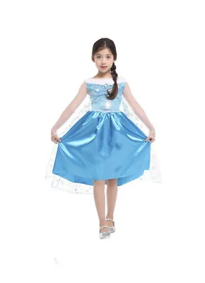 Disney Ice Princess Elsa Dress-Up Halloween Costume Set Girls Size Large • $16.67