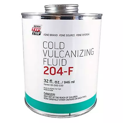 Rema Tip Top 204-F Cold Vulcanizing Fluid (32 Oz.) Tire Repair Cement • $44