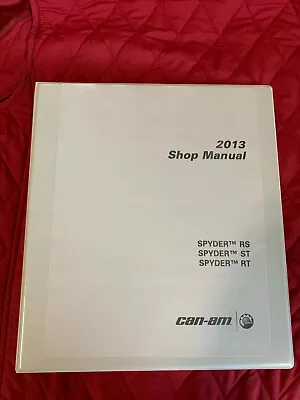 2013 Can-Am Spyder Rs Rt St Motorcycle Service Manual Book • $52.95