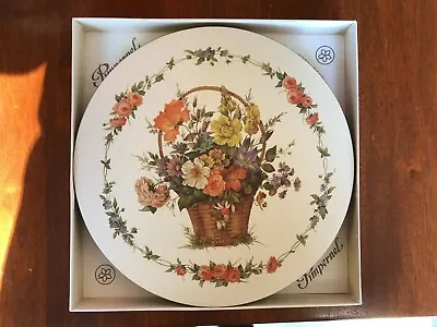 Vintage Retro PIMPERNEL PLACEMATS Flower Basket Pattern Set Of 6 Cork Backed • $45