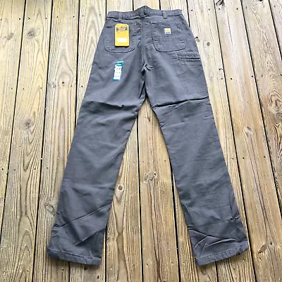 Carhartt Men's Rugged Flex Relaxed Fit Canvas Flannel-Lined Work Pants 34 X 36 • $39.99