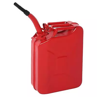 Red Gas Gasoline Fuel Can Army Backup Metal Steel Storage Can 5 Gallon 20L Tank • $31.99