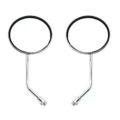 Right Hand Thread 10mm Rear View Mirrors Chrome Moped Scooter Gy6 Vento • $19.95