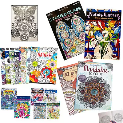 4 Pack Adult Mandala Coloring Book Stress Relieving Style Patterns Relaxation • $11.69