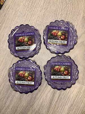 Yankee Candle Autumn Fruit Wax Tarts Set Of 4 New Rare Retired • £8