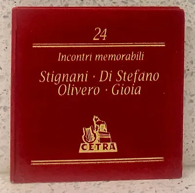 Incontri Memorabili 24 Stignani • Di Stefano (cd Cetra) Magda Oliveri • Gioia • $19.95