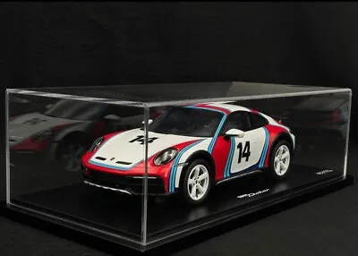 Spark PORSCHE 911 992 COUPE MARTINI RALLY DAKAR 2023 #14 Dealer LE911 1/18 New! • $489