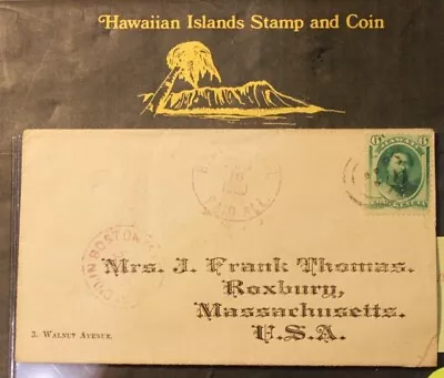 $500 • Buy 1880 Hawaiian Cover Cancelled Green Six Cent Scott #33
