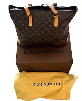 Louis Vuitton Handbag Monogram Cabas Mezzo Shoulder Bag Purse M51151 Box Cover • $525