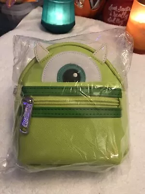 Disney Loungefly Monsters Inc University Wristlet Mike Wazowski  Backpack Purse • $49.77