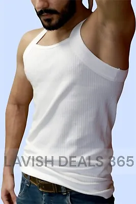Running Vest Breathable 100% Cotton Tagless Design S 2XL Gym Essential • $14.99