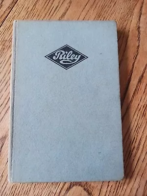 Riley Cars 1936 On Maintenance And Repair Manual Book • £13.99