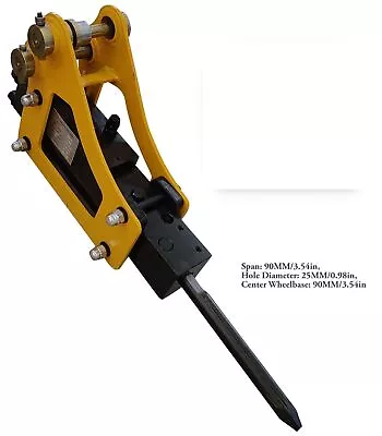 TYPHON Excavator Mini Hydraulic Breaker Hammer Drilling Tool With 2 New Chisels • $1459