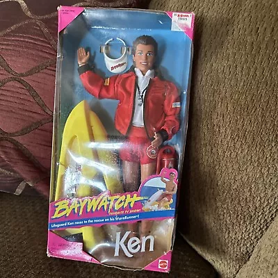 Barbie Baywatch Lifeguard Ken Doll 1994 Mattel #13200 New In Box • $85.92
