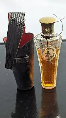 VINTAGE GUERLAIN PARIS MITSOUKO PERFUME 1/4 FL OZ With Leather Pouch  • $80