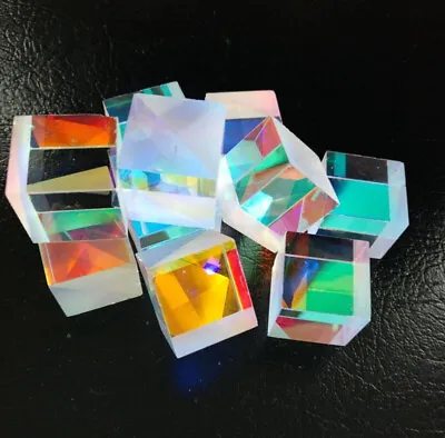 10pc Defective Optical Glass Prism X-cube Dichroic Cube 22*23mm DIY Decoration • $26.46