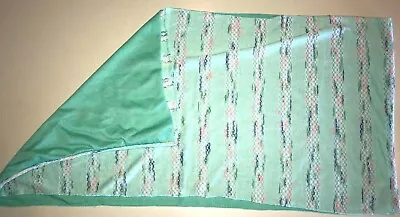 Womens INFINITY SCARF Half Mint Green Half Striped With Colors 57 INCH AROUND  • $3.96