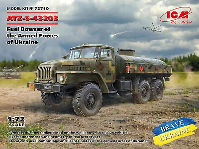 ICM72710 - ICM 1:72 - ATZ-5-43203 Fuel Bowser Ukrainian Armed Forces • £11.99