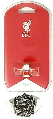 £12.95 • Buy LIVERPOOL FC SILVER PLATED CREST RING UK SIZE MEDIUM (U) 19.96mm LFC