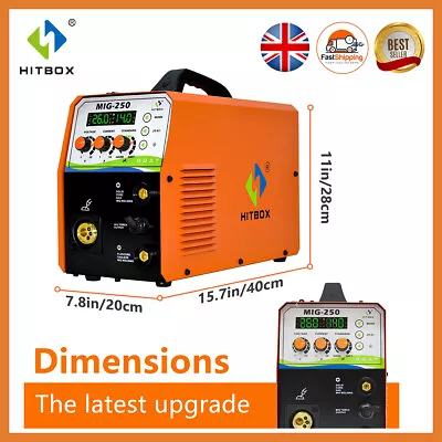 3 IN1 Mig Welder 220V 250A Inverter IG ARC LIFT TIG Welding Machine Gas Gasless • £264