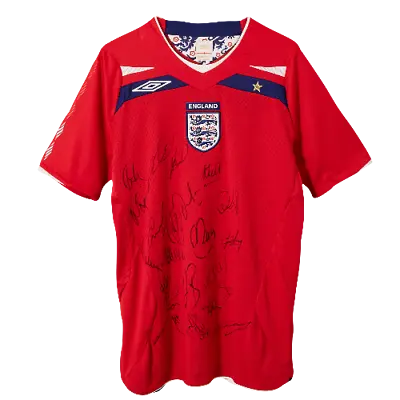 £1 • Buy £1 Charitable Donation For: Signed England 2008/09 Away Shirt