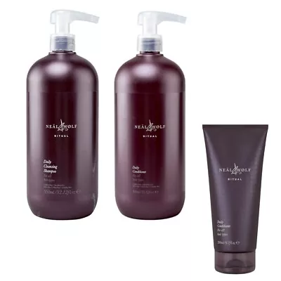 NEAL And WOLF Ritual Daily Shampoo 950ml Or Daily Conditioner 200ml 950ml • £12.95