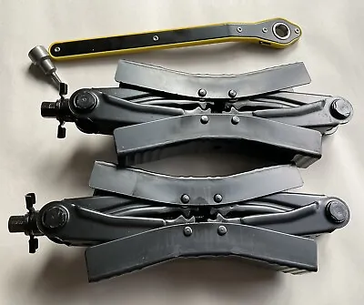 $42.42 • Buy Wheel Chock Stabilizer Camper Scissor 2 Sets For RV Travel Trailers X Chocks