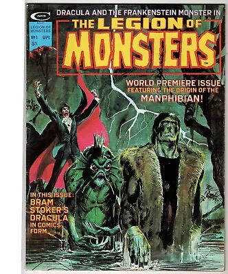 Legion Of Monsters #1 (1975 Marvel) Frankenstein Dracula 1st Manphibian • $44.95