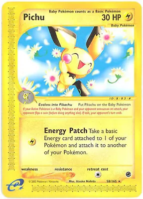 Pokemon Card - Expedition 58/165 - PICHU (rare) - NM/Mint • $15.89