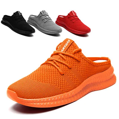 Men's Slip-On Slippers Mule House Shoes Comfort Breather Sandals Outdoor Indoor • $23.99
