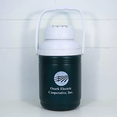 Coleman Green Thermos Water Cooler Jug Container W/ Handle USA • $8.95