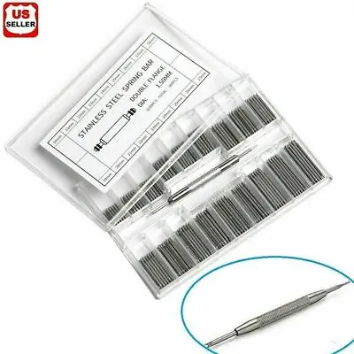 360pcs Watchmaker Watch Band Spring Bars Strap Link Pins Steel Repair Remove Kit • $5.98