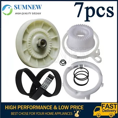 W10721967 Washer Pulley Clutch Kit & W10006384 Washer Drive Belt For Whirlpool • $14.68