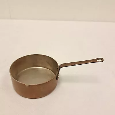 B&M Vintage Copper/Brass Mini Sauté Pot Sauce Pan Measuring 1 Cup Farmhouse  • $29.95