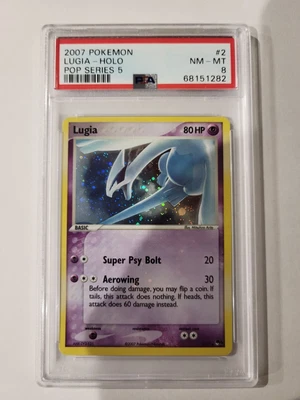 $205 • Buy PSA 8 NM-MINT Lugia 2/17 HOLO PROMO Pop Series 5 Pokemon Card Graded