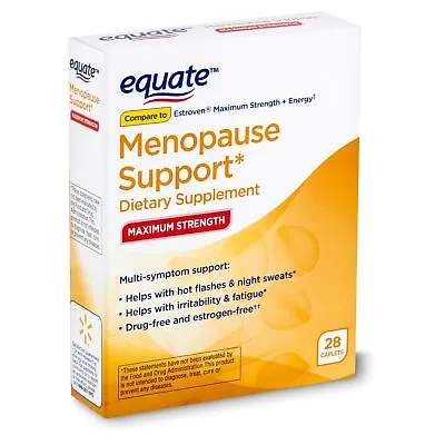 Equate Menopause Support Maximum Strength Dietary Supplement Caplets  28 Count  • $23.94
