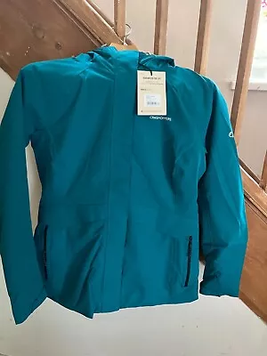 Craghoppers Womens Caldbeck Waterproof Jacket Kingfisher • £45