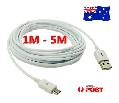 5M Extra Long Micro USB Data Sync Charger Lead For Samsung Galaxy S4 S3 /Mini AU • $18.33