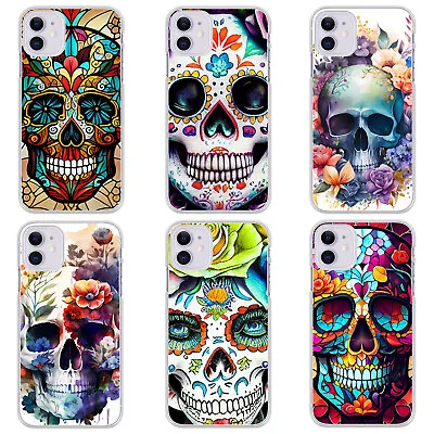 Skull Case IPhone 14 13 12 11 X 8 7 6s Plus XR XS Max SE Pro Silicone Cover • £3.95