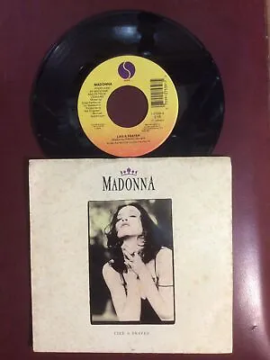 Madonna 7” Vinyl 45 Like A Prayer & Act Of Contrition 1989 Sire Warner LP • $12.99