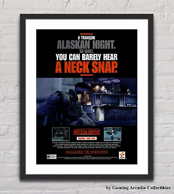 Metal Gear Solid VR Missions MGS1 PC Glossy Promo Ad Poster Unframed G3766 • $22.98