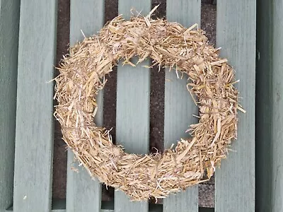 Straw 10  Wreath Base Ring - Make Your Own Wreath - Dried Craft - Christmas Gift • £4