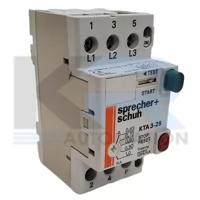 Sprecher + Schuh KTA3-25 Manual Motor Starter 0.63-1.0A 600V 3PH • $19.99