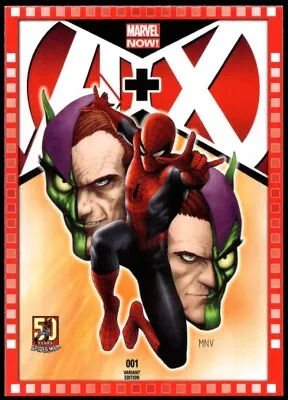 2013 UD Marvel Now!  CUTTING EDGE VARIANT COVER  Card #102-SM...A+X #1 • $4