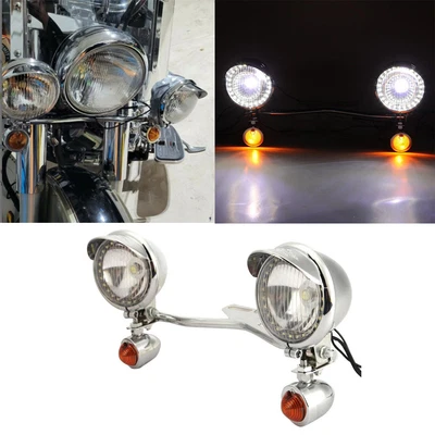 $99.99 • Buy Passing Light Bar & Turn Signals For Yamaha V-Star Vstar V Star XVS 1100 Custom