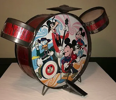 1973 Mickey Mouse Club Drum Set Walt Disney Children's Toy Kit Donald Duck Goofy • $799