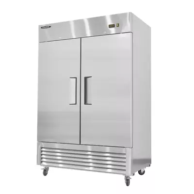 Double Solid Door Stainless Steel 49 Cu.ft Reach-In Commercial Freezer 54  W  -8 • $2762.89